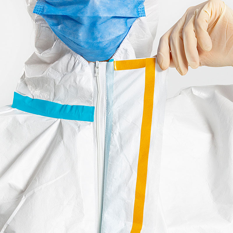 NON STERILE COVERALL TYPE 3-B/4-B/5-B/6-B (STERILE/NON STERILE) PS2551 Security Tape