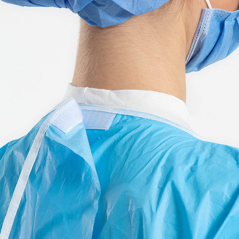 NON STERILE ISOLATION GOWN- AAMI LEVEL 3 BLUE (STERILE/NON STERILE) SG1389-B Velcro Type