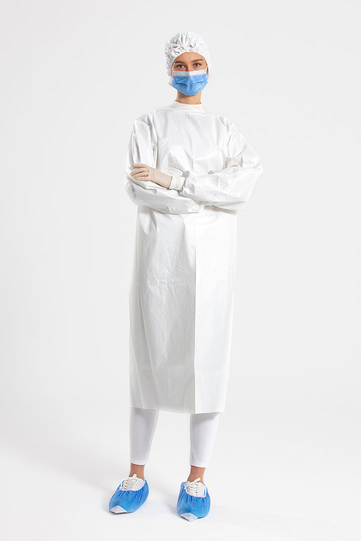 NON STERILE ISOLATION GOWN - AAMI LEVEL 4 WHITE (STERILE/NON STERILE) SG1448